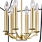 Cwi Lighting Tudor 6 Light Chandelier With Satin Gold & Black Finish 1223P20-6-602 - alternate 2